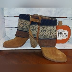 Size 7.5 Jessica Simpson Leather ankle boots